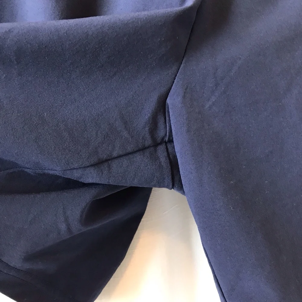 Rhone Shorts Mens L Linerless Navy Blue Stretch Workout Running Active - Picture 7 of 11